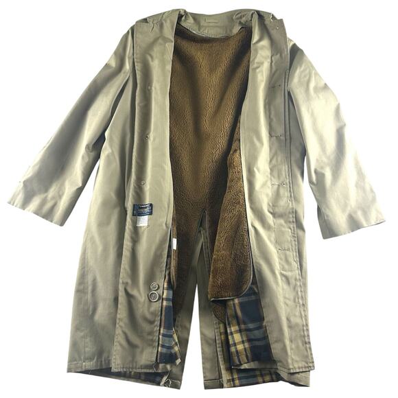 Towncraft Other - Trench Coat -Towncraft Plus Penn-Prest Penneys Removable Fur Lined Mens 42L VTG